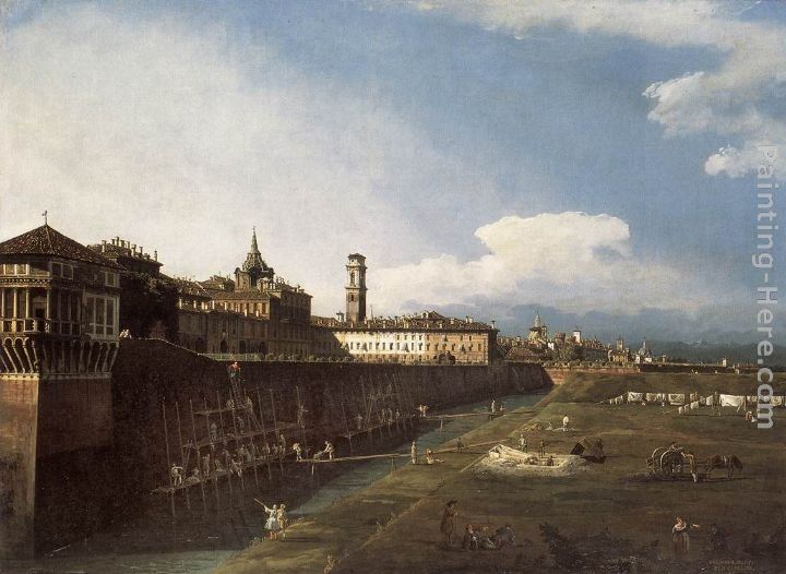 Bernardo Bellotto View of Turin near the Royal Palace